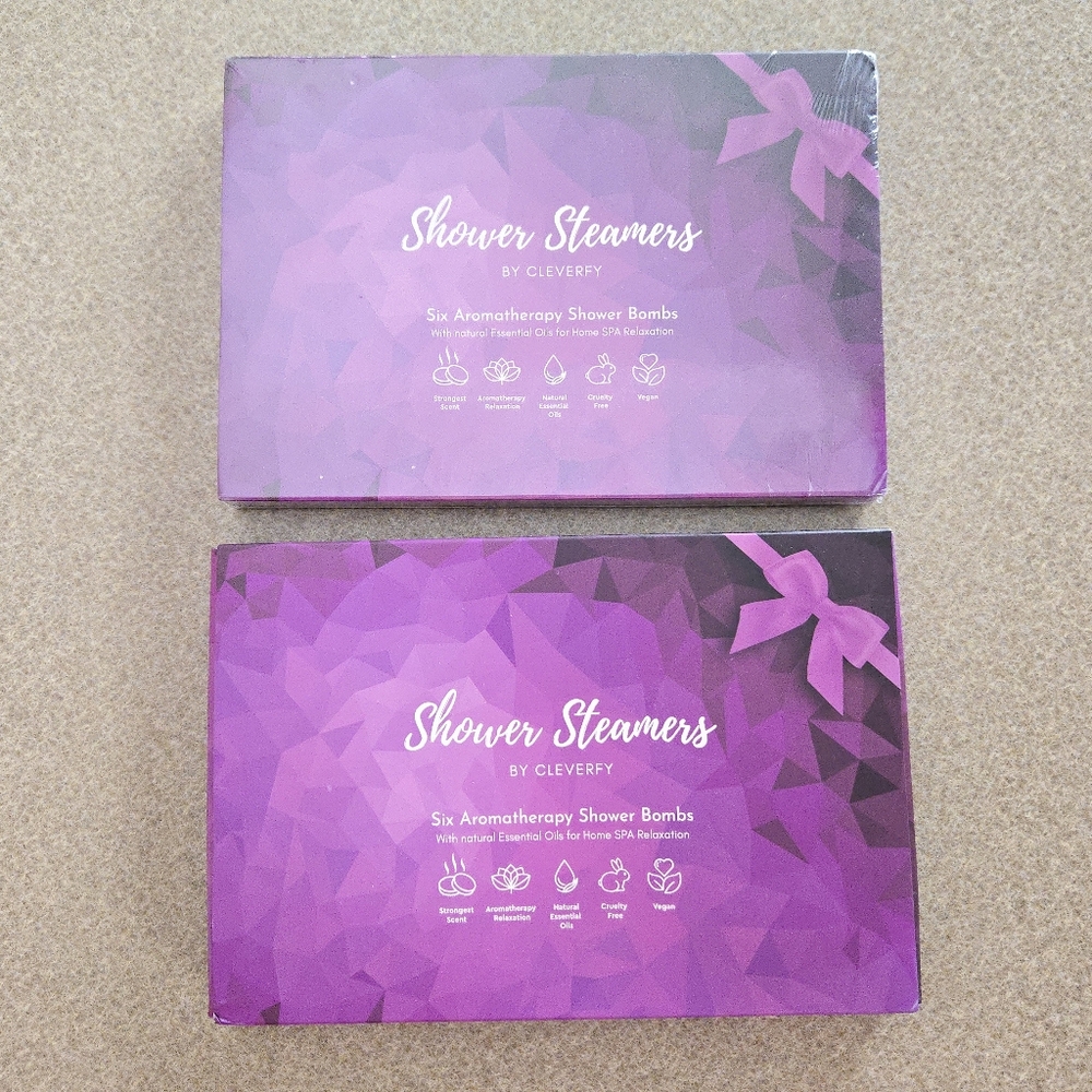 Shower Steamers 2 Pack Set with Natural Essential Oils for Home Spa Relaxation